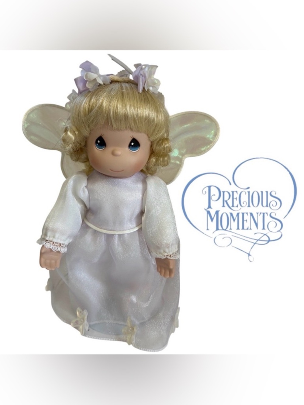 VINTAGE PRECIOUS MOMENTS ANGEL PORCELAIN DOLL 1999